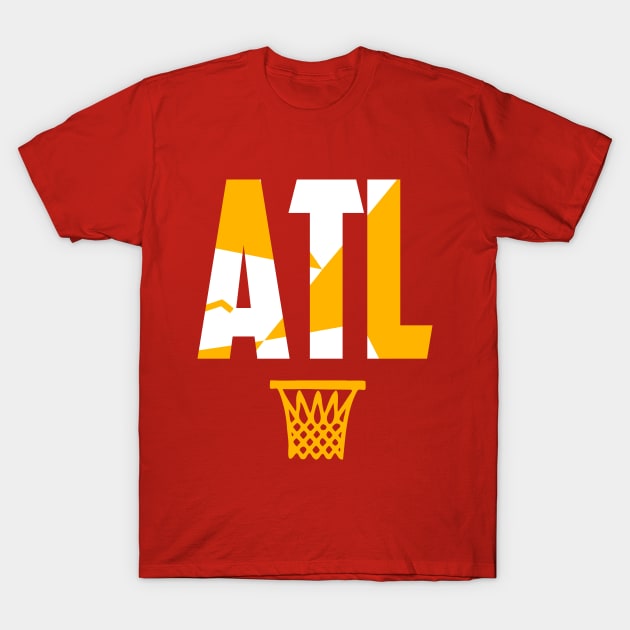 Retro Atlanta Basketball ATL T-Shirt by funandgames